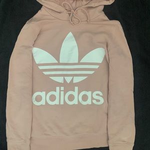 pink/peach adidas hoodie